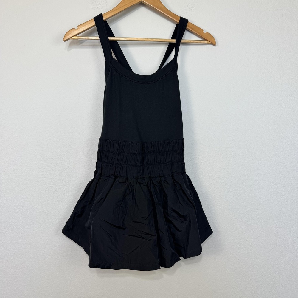 Free People FP Movement The Way Home Skortsie Women's Small Black Activewear‎